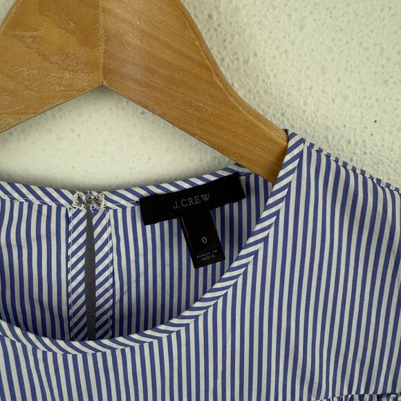 J. Crew Edie Top in Blue Stripe - Picture 3 of 8